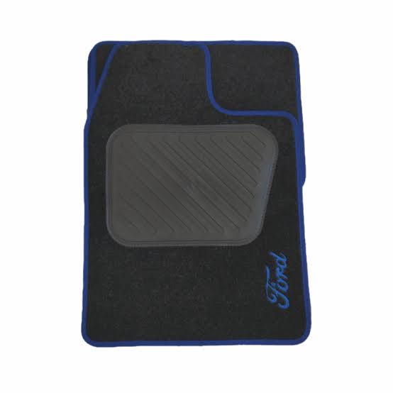 BLACK TRIM CARPET MAT SET